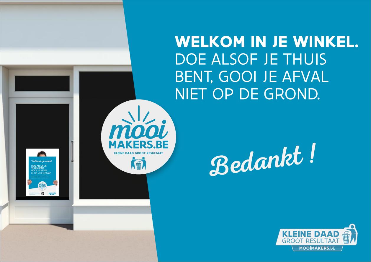 Affiche bedrijven kleinhandelaar