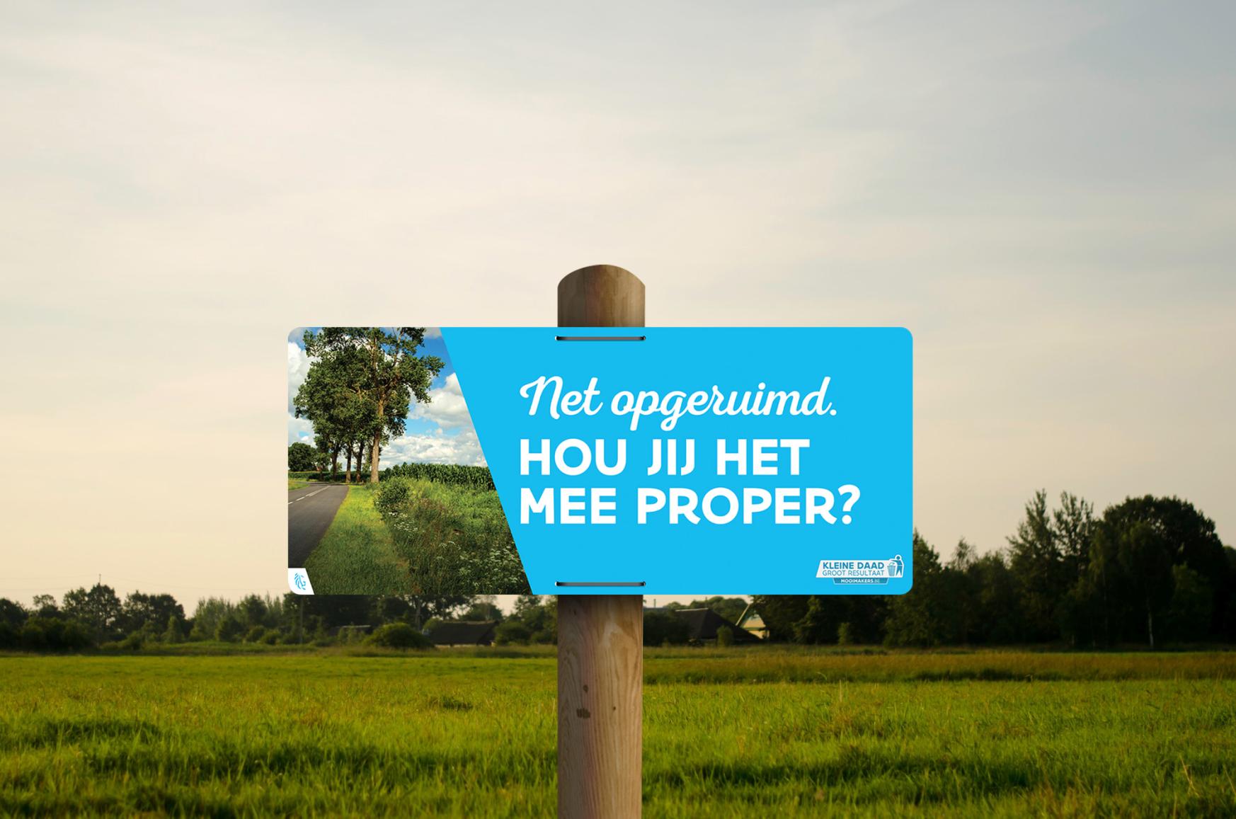 berm bord bomen