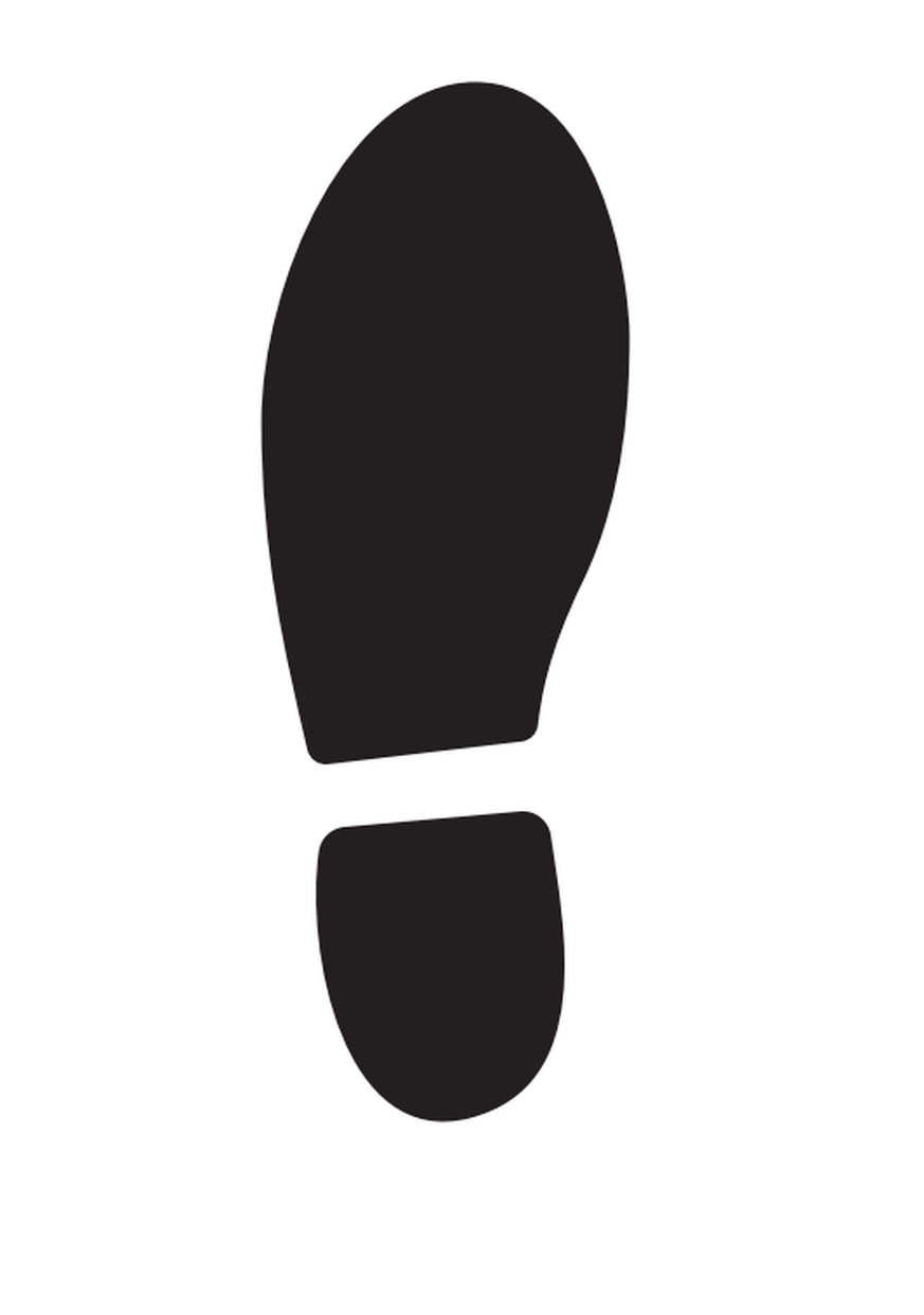 Spuitsjabloon voetstappen | Mooimakers.be