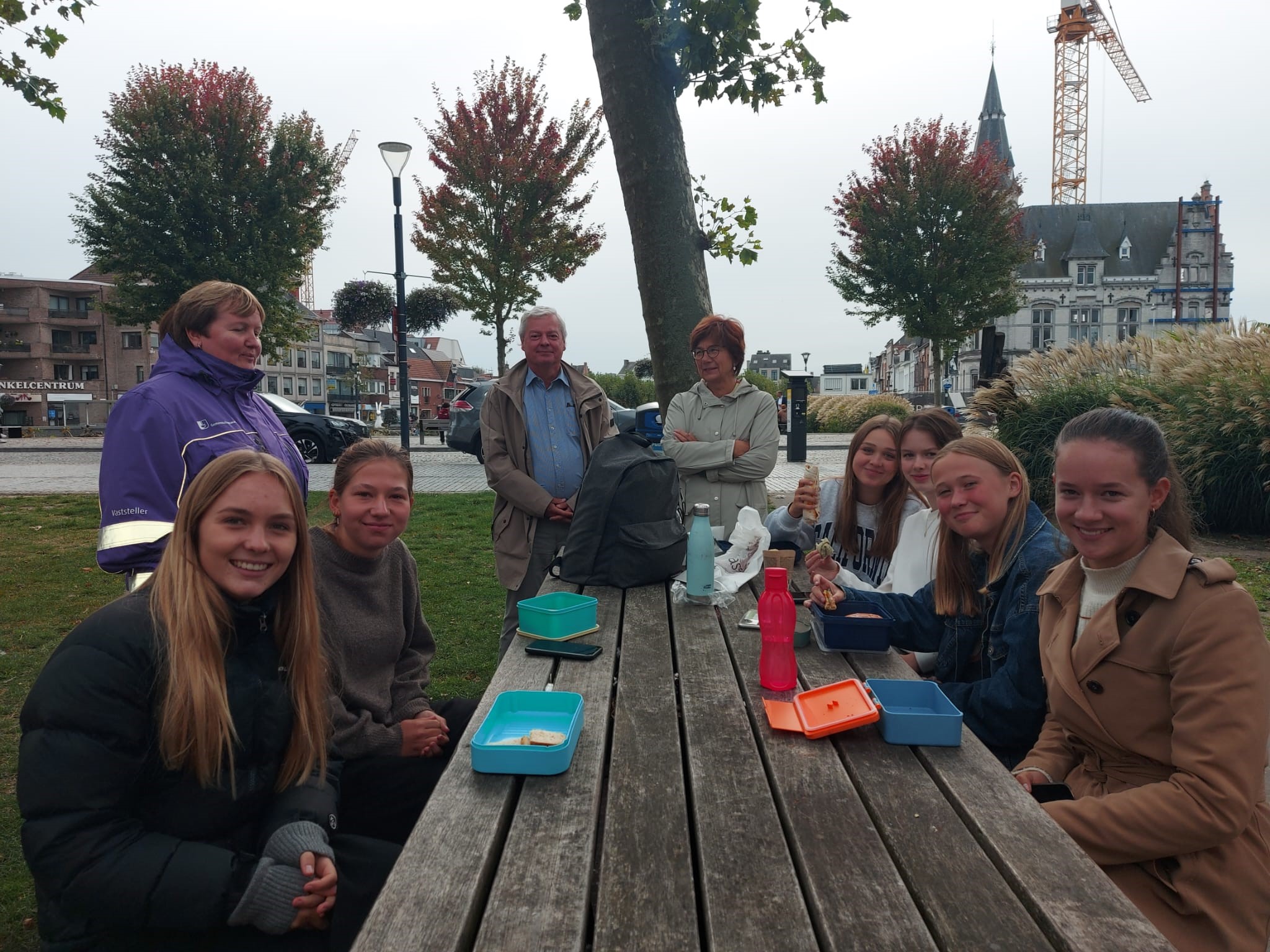 scholieren tijdens de lunch