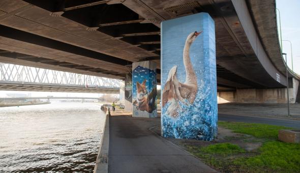 streetart bij vaartkaai