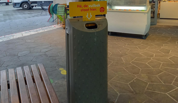 Vuilnisbak in winkelcentrum Turnhout